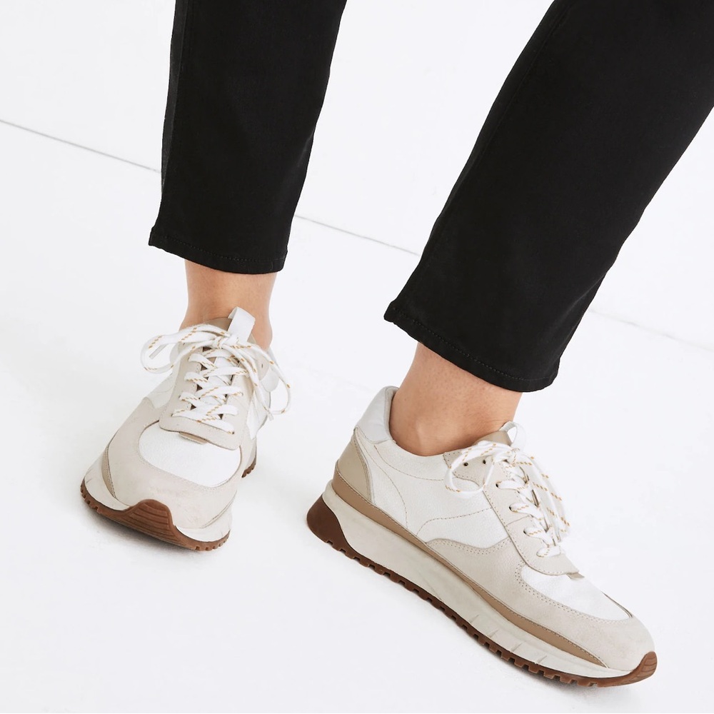 Madewell Kickoff Trainer Sneakers, Size 7.5.